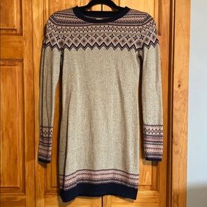 Colorful sweater dress